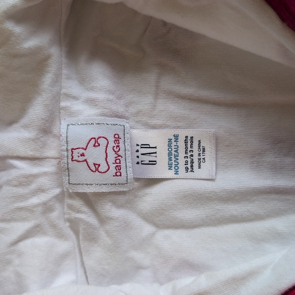 vintage babyGap dotted pixie hoodie zip-up knit cardigan sweater 0-3 months baby - Picture 5 of 12